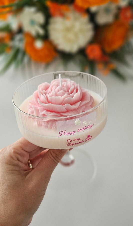 Peony candle