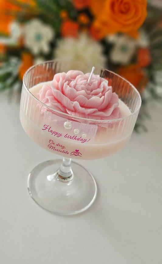 Peony candle